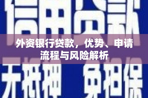 福山外资银行贷款，优势、申请流程与风险解析