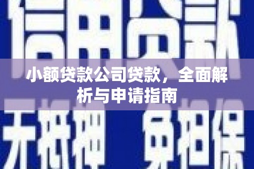 福山小额贷款公司贷款，全面解析与申请指南