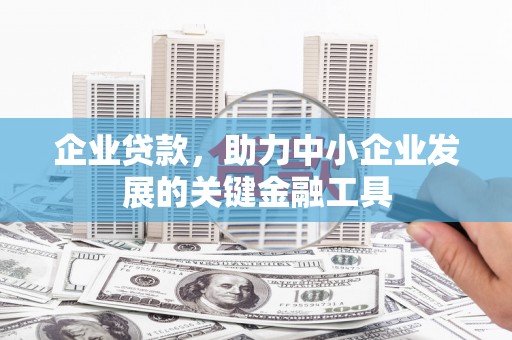 福山企业贷款，助力中小企业发展的关键金融工具