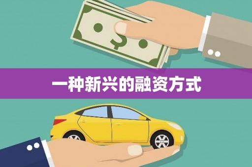 福山一种新兴的融资方式